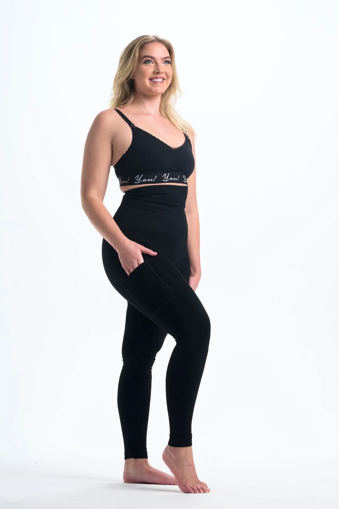 Snapback™ Postpartum Leggings - Black