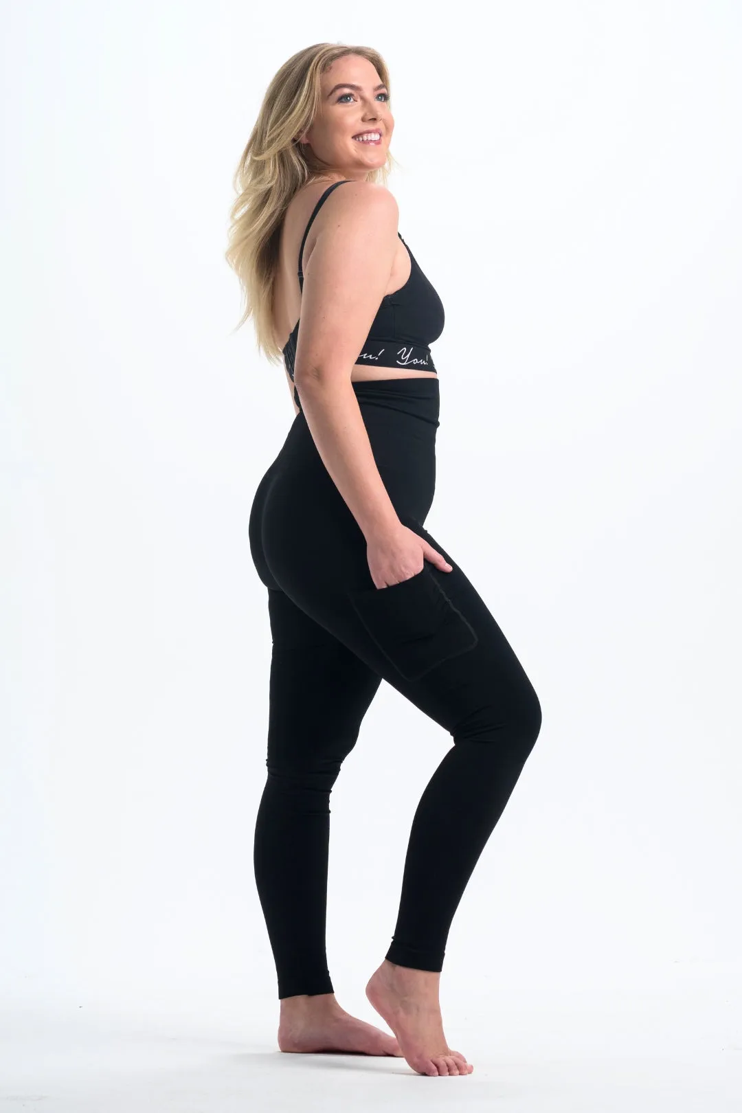 Snapback™ Postpartum Leggings - Black