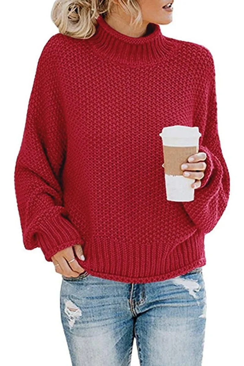 Sophie Turtleneck Dropped Shoulder Sweater