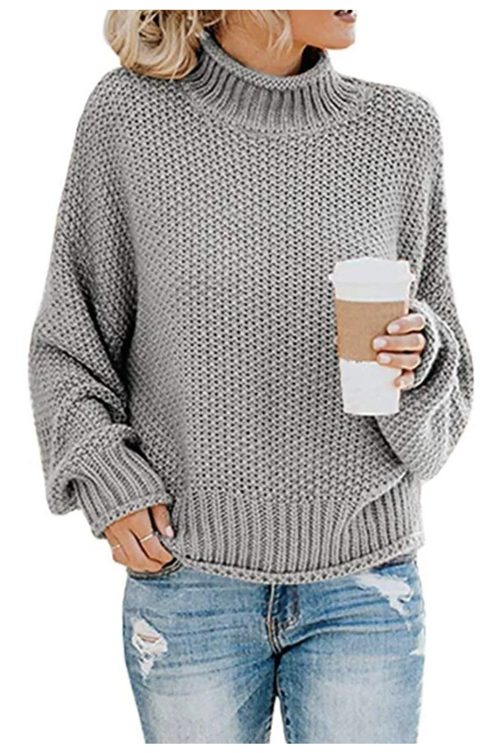 Sophie Turtleneck Dropped Shoulder Sweater