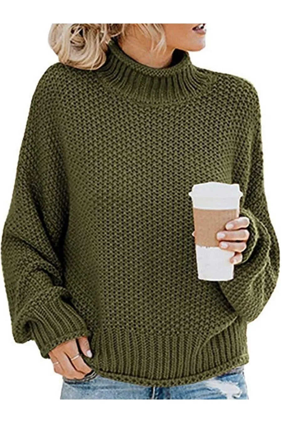 Sophie Turtleneck Dropped Shoulder Sweater