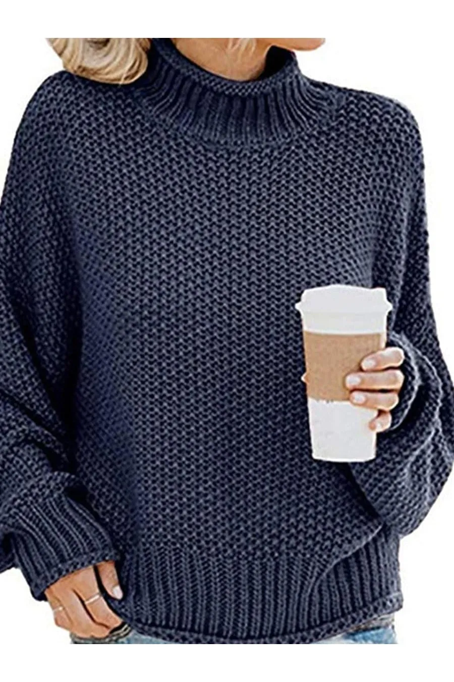 Sophie Turtleneck Dropped Shoulder Sweater