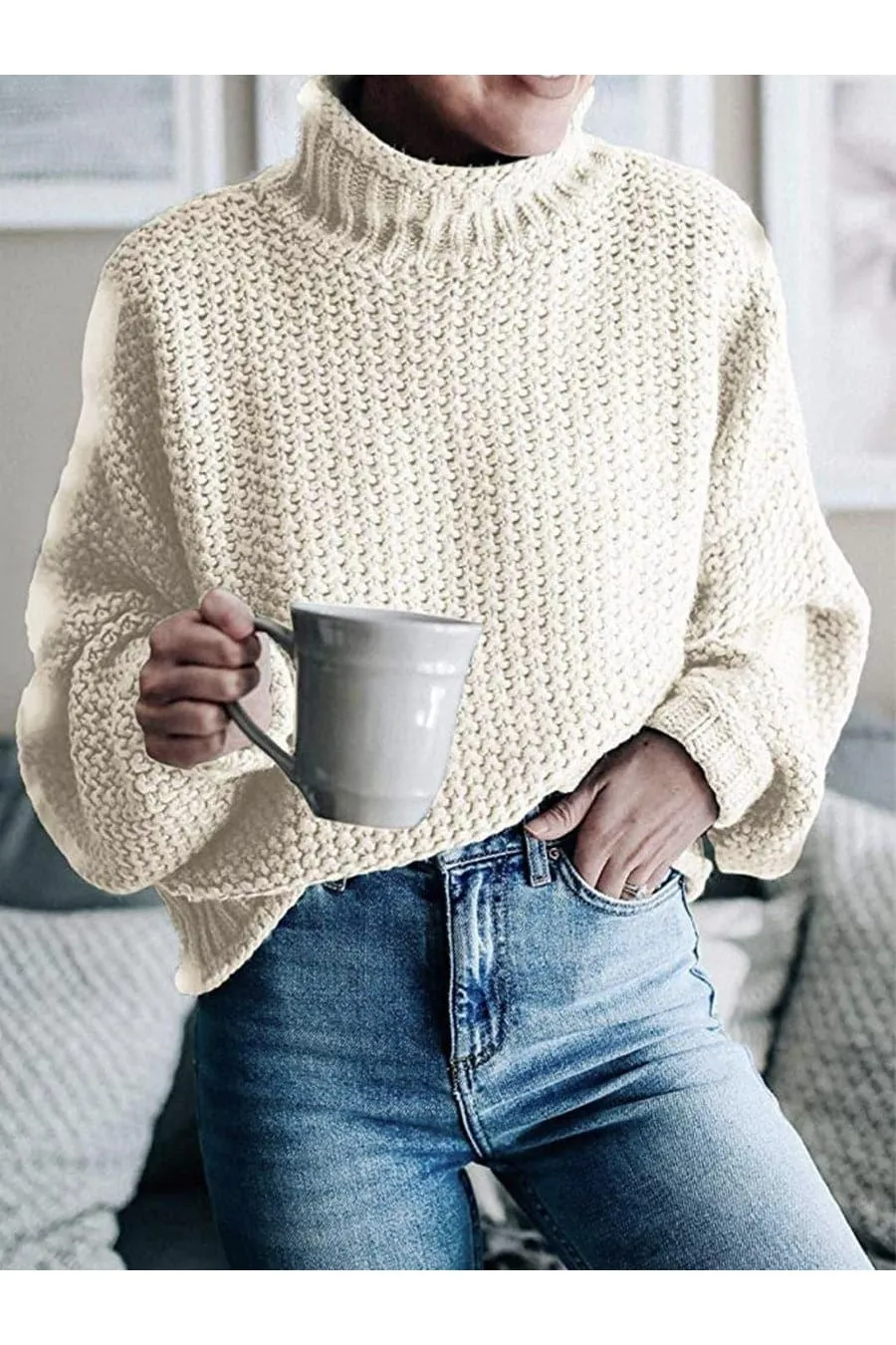 Sophie Turtleneck Dropped Shoulder Sweater