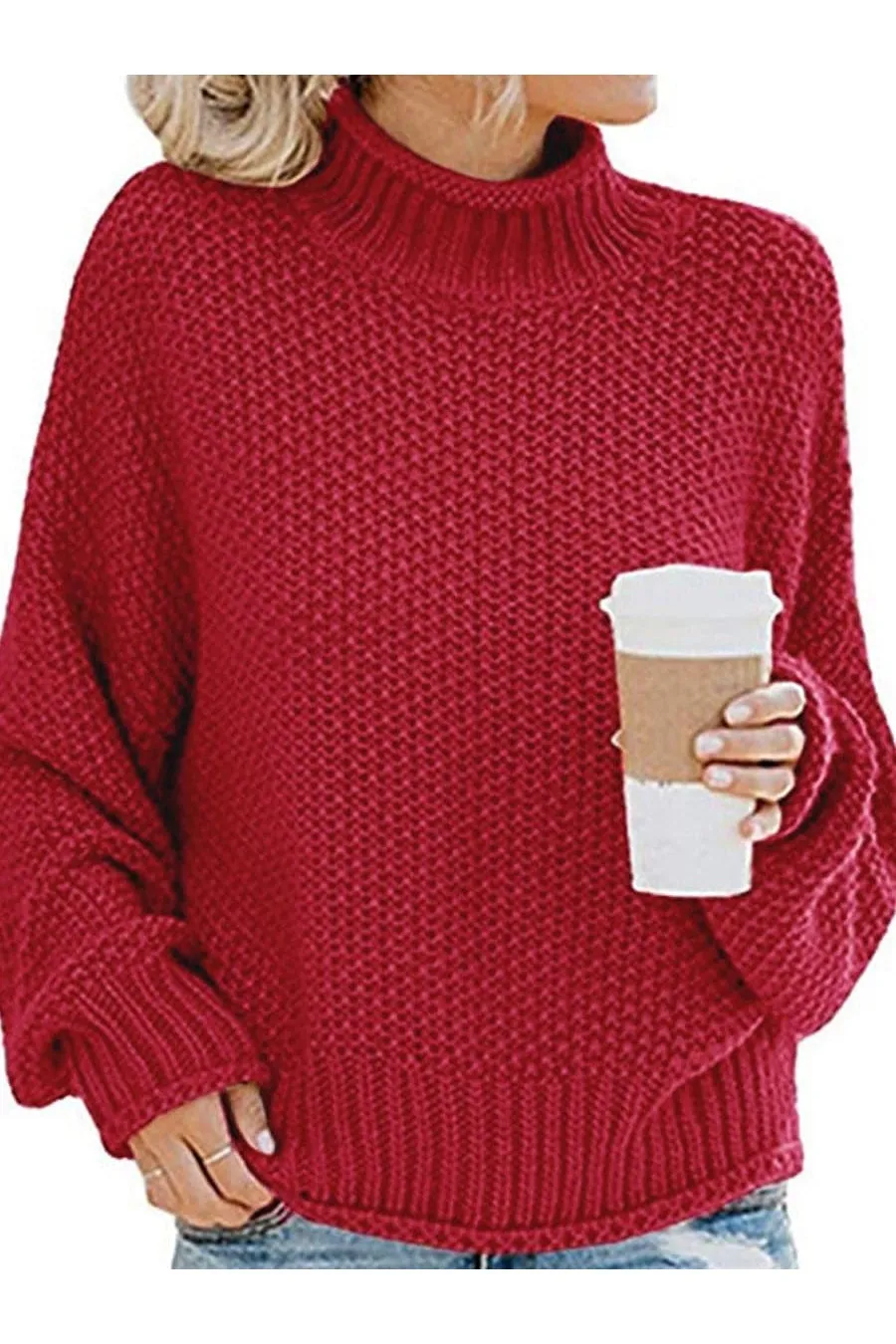 Sophie Turtleneck Dropped Shoulder Sweater