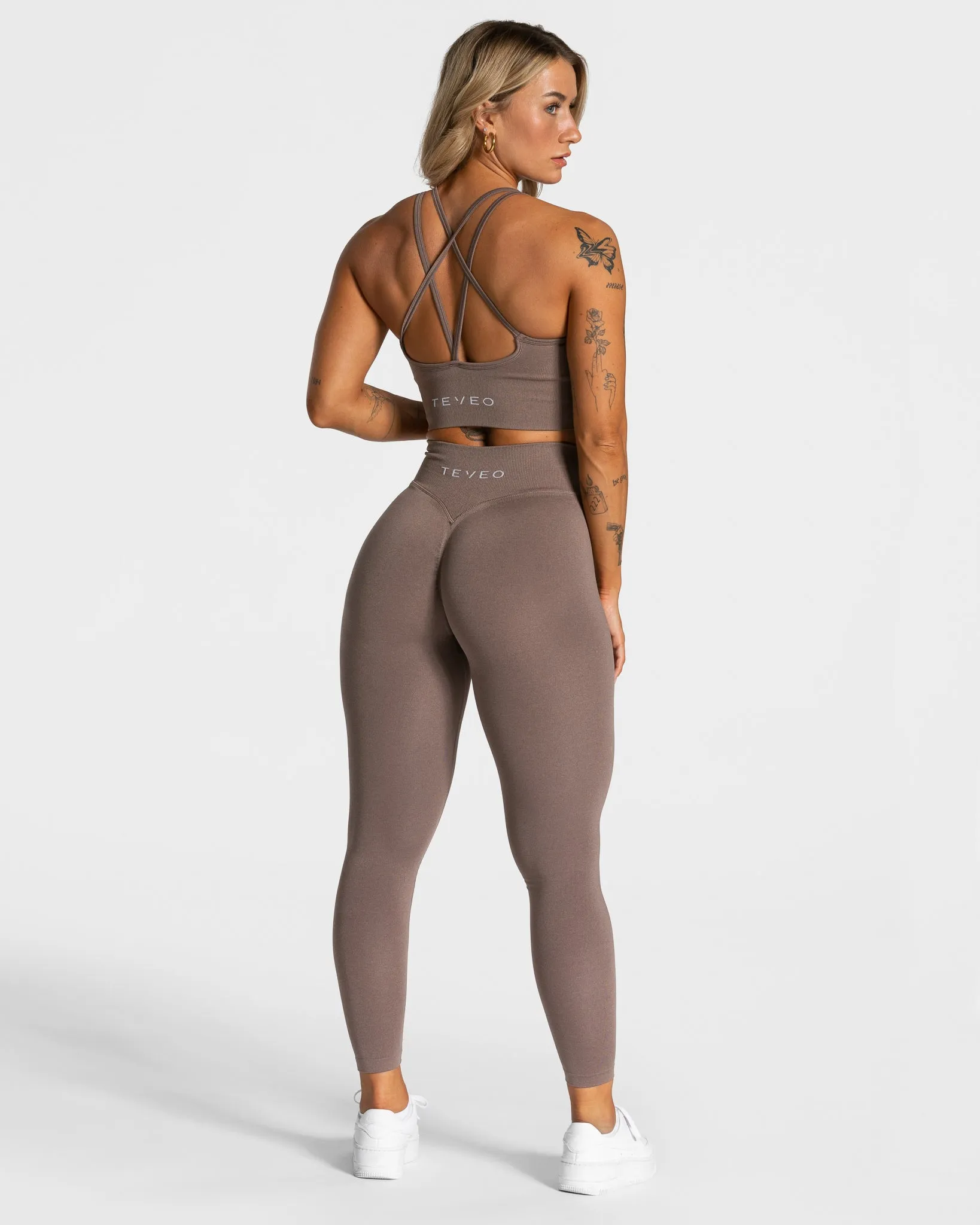 Statement Scrunch Leggings "Mokka"