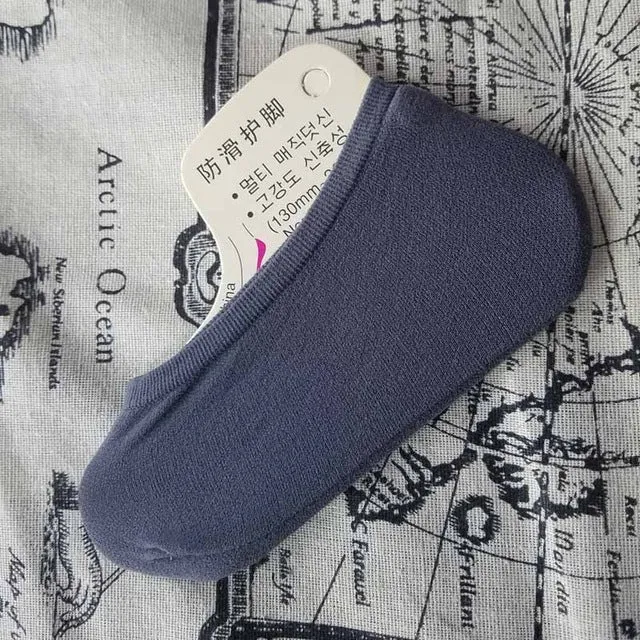 summer comfortable cotton bamboo fiber girl women's socks ankle low female invisible  color girl boy hosier 1pair=2pcs 3xWS40