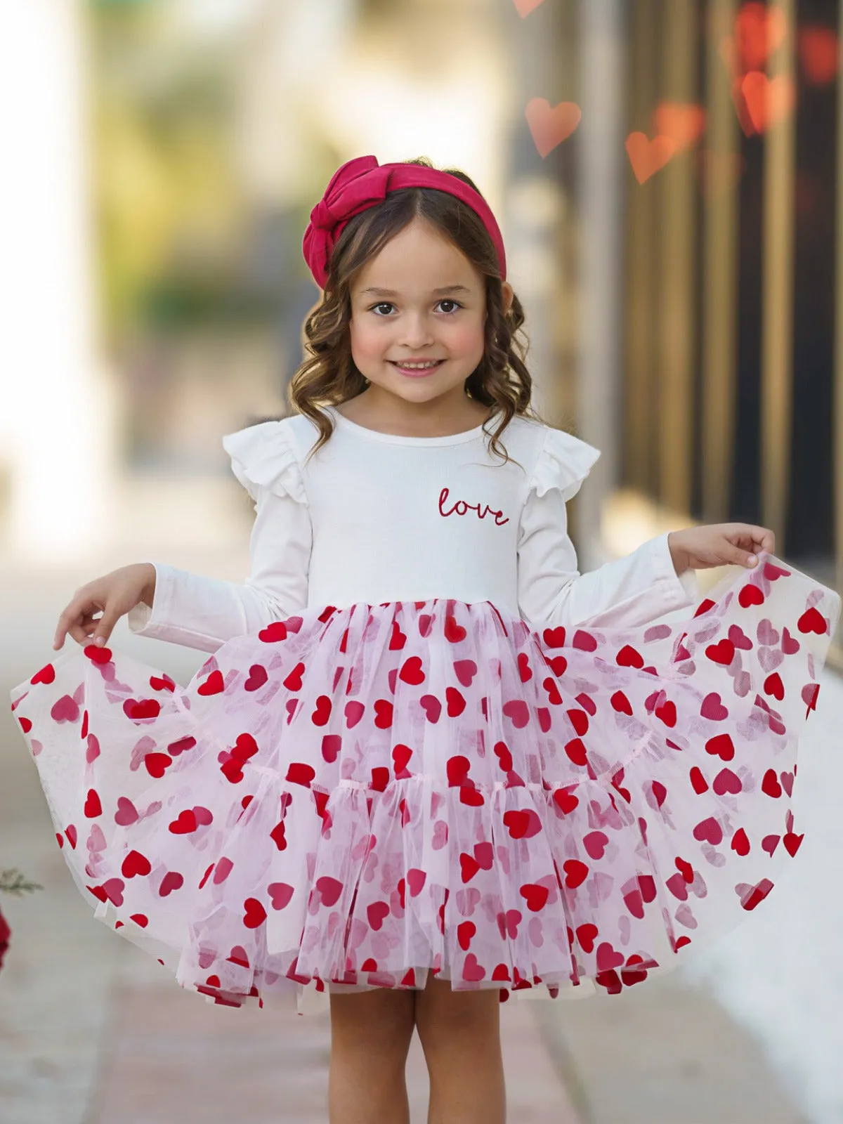 Sweet Love Heart Tutu Dress