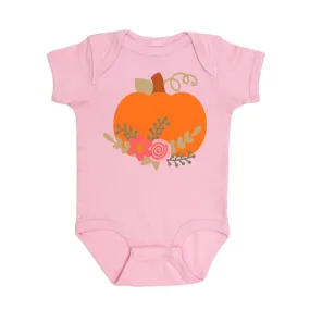 Sweet Wink Bodysuit - Pumpkin Flower