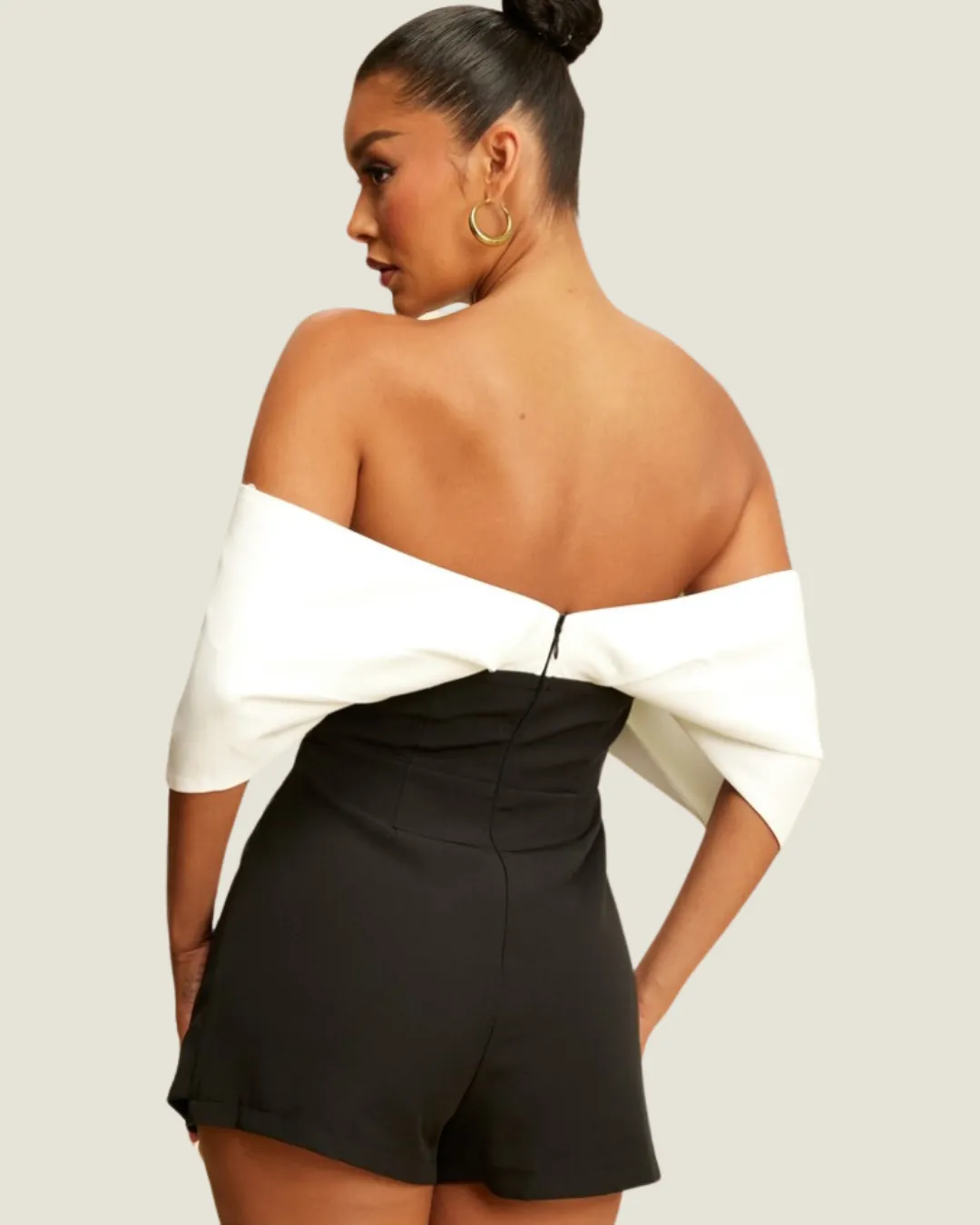 The Andrea: Off Shoulder Corset Like Romper