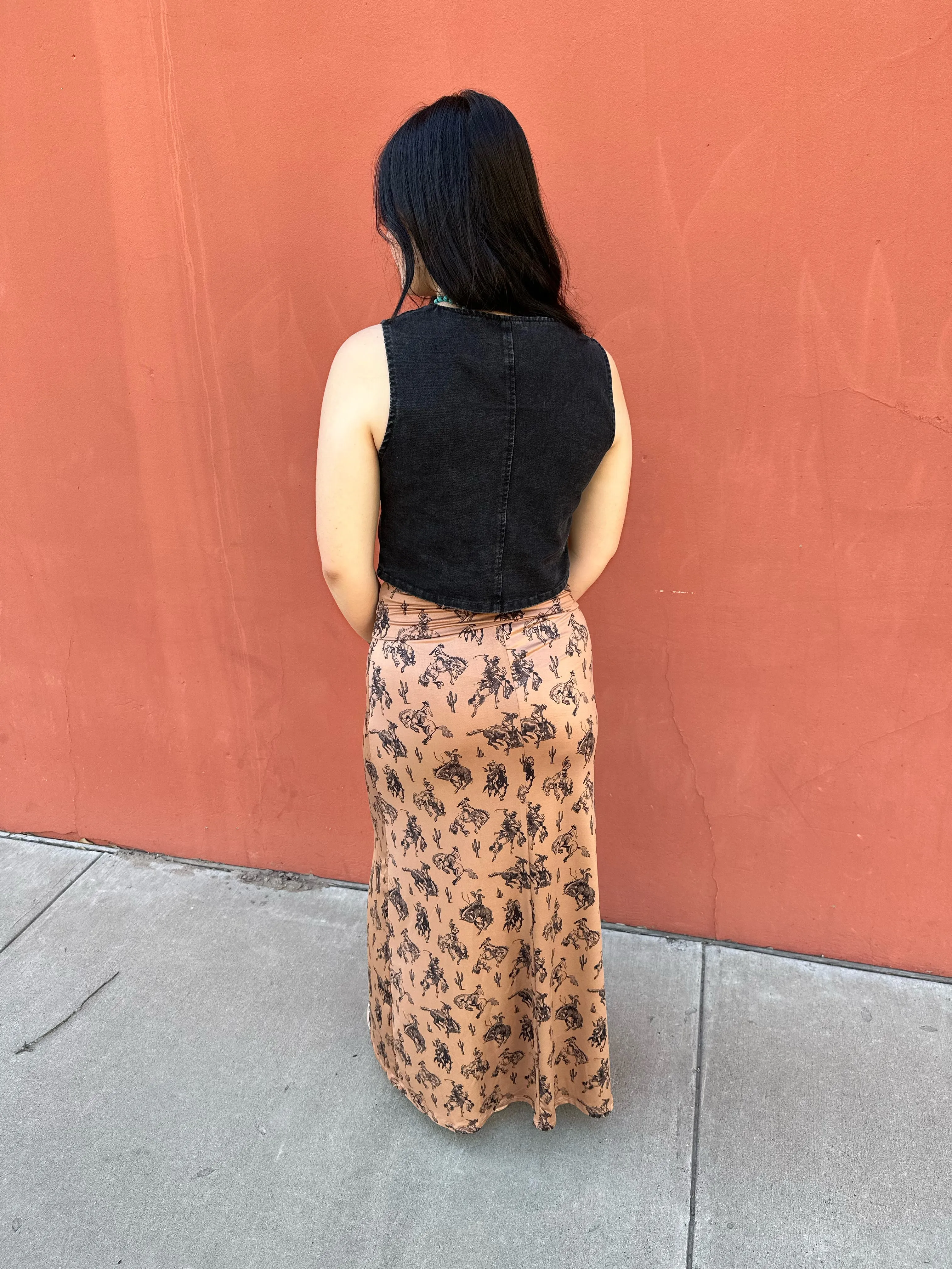 The Buckin' Horses Maxi Skirt