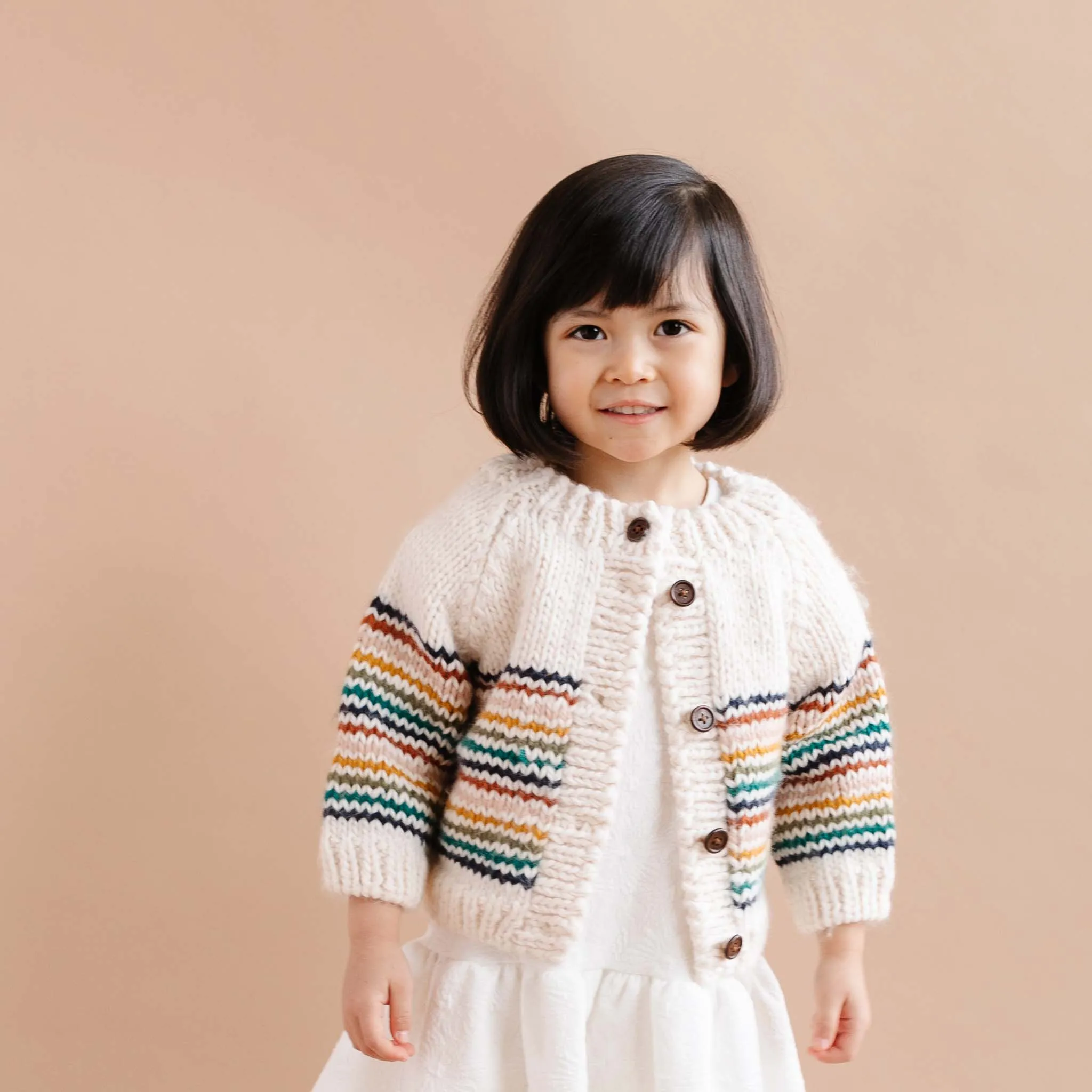 The Maxwell Knit Cardigan - Retro Stripe - KIDS