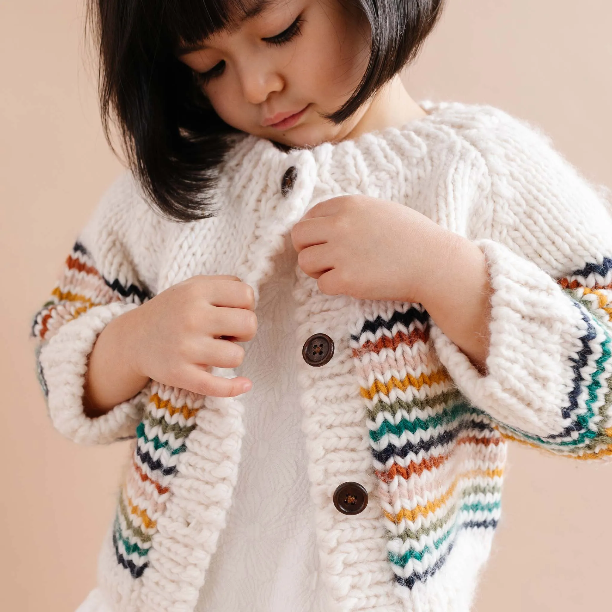 The Maxwell Knit Cardigan - Retro Stripe - KIDS