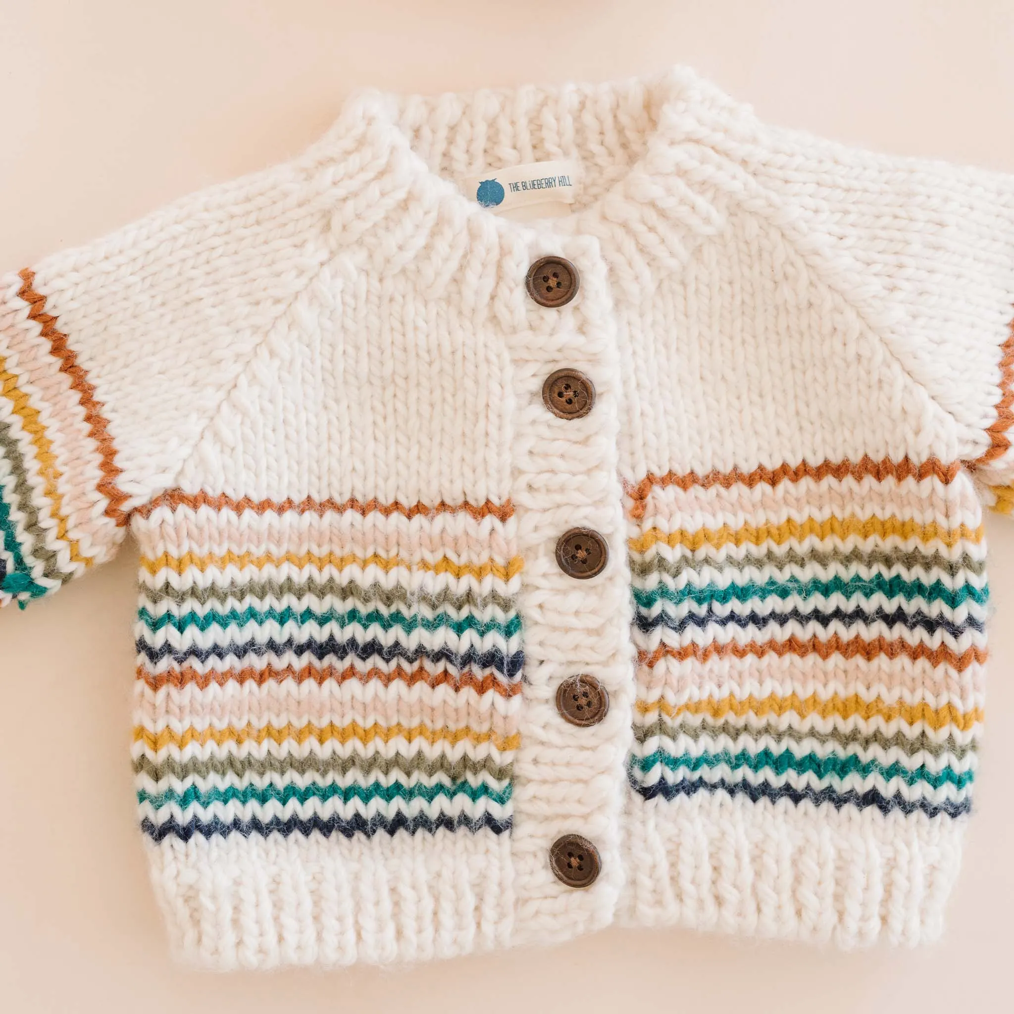 The Maxwell Knit Cardigan - Retro Stripe - KIDS