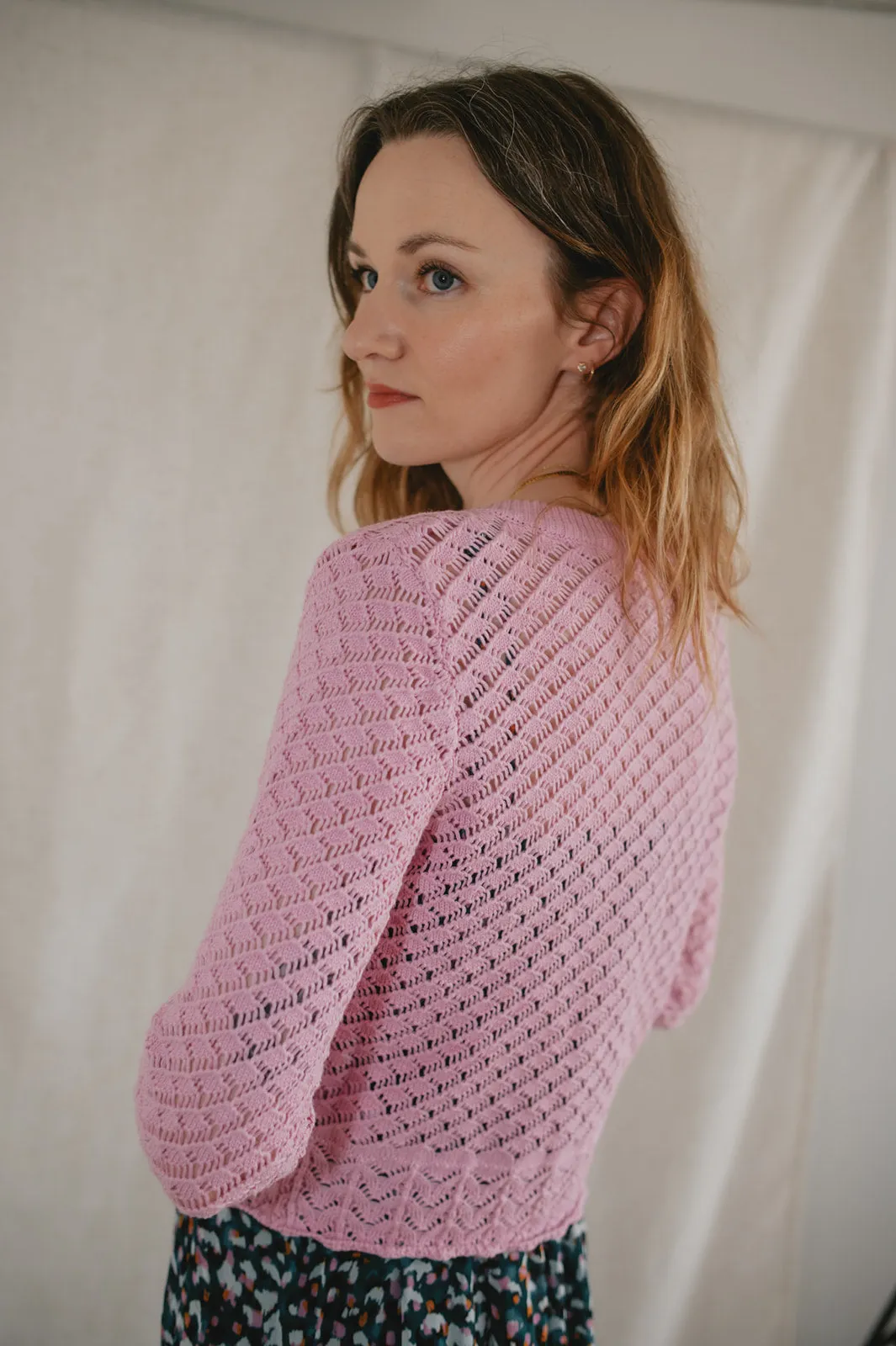 The Novella Cardigan by Heartloom - Peony