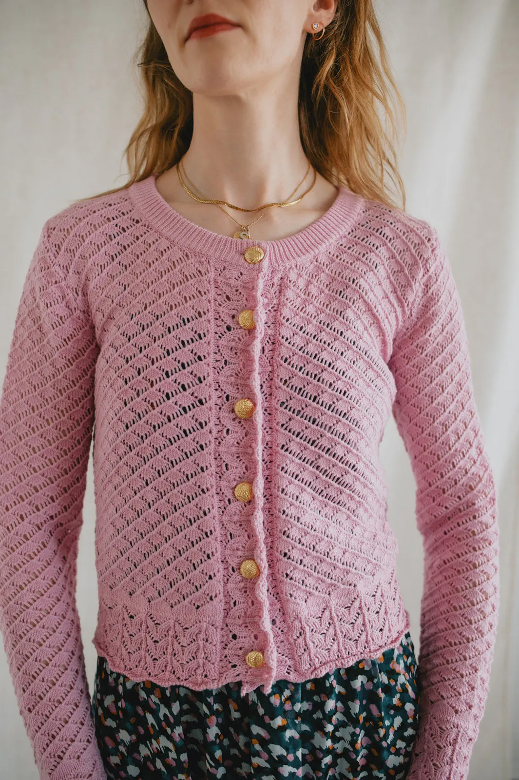 The Novella Cardigan by Heartloom - Peony