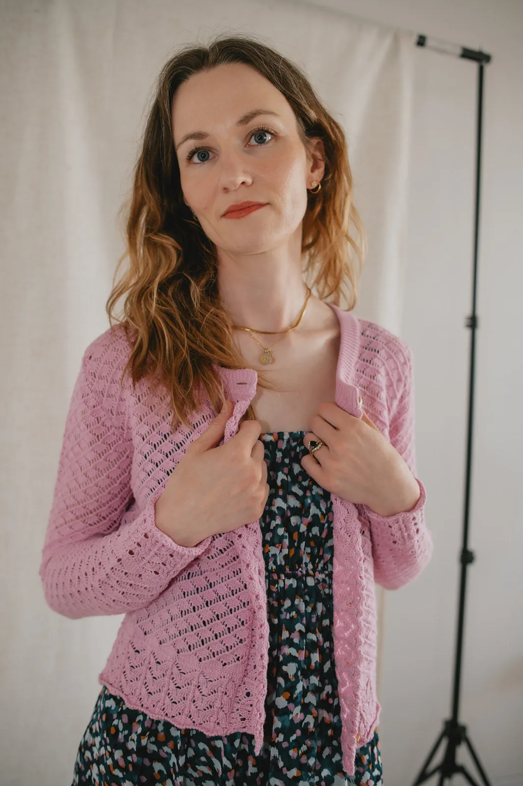 The Novella Cardigan by Heartloom - Peony