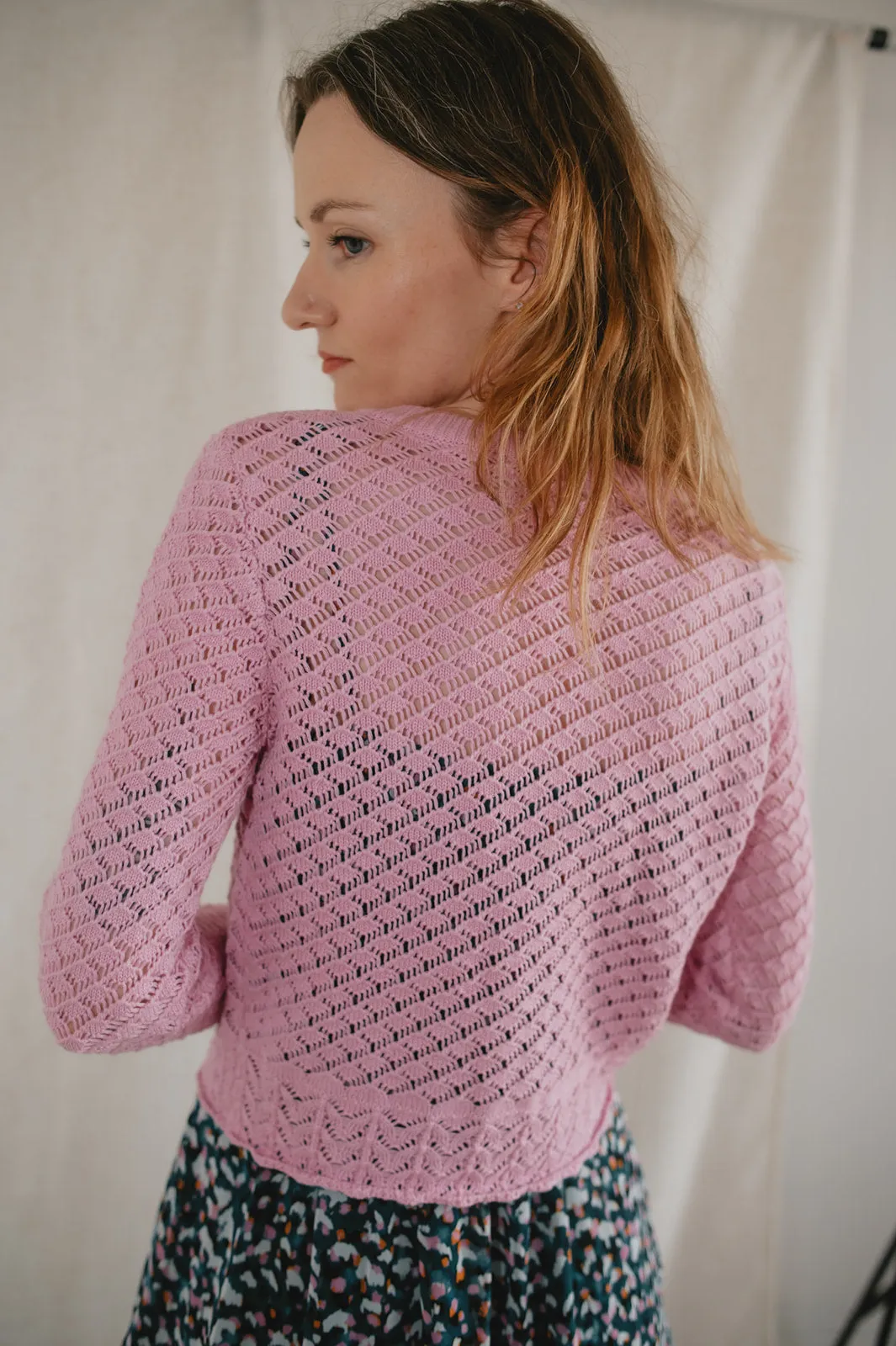 The Novella Cardigan by Heartloom - Peony