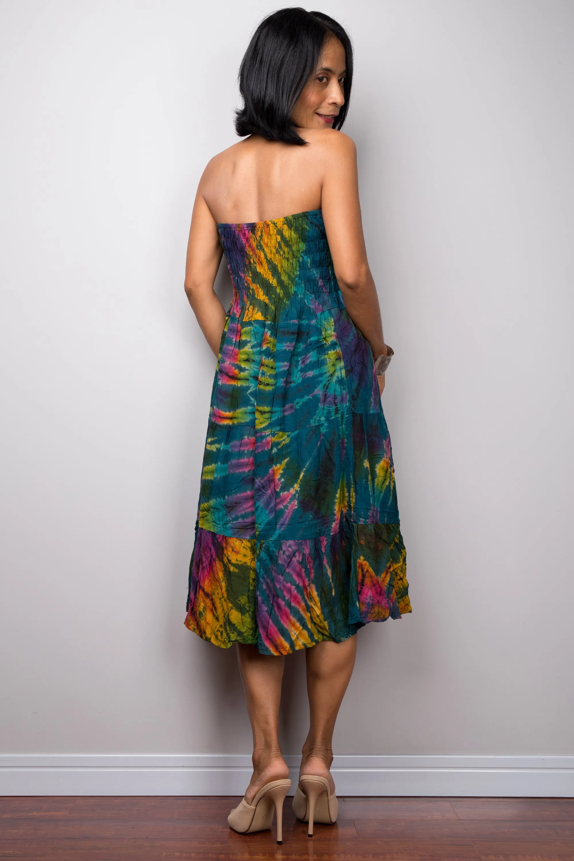 Tie Dye Smock Skirt