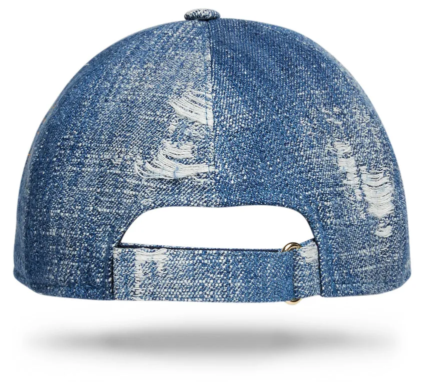 Upcycled Denim Baseball Cap M