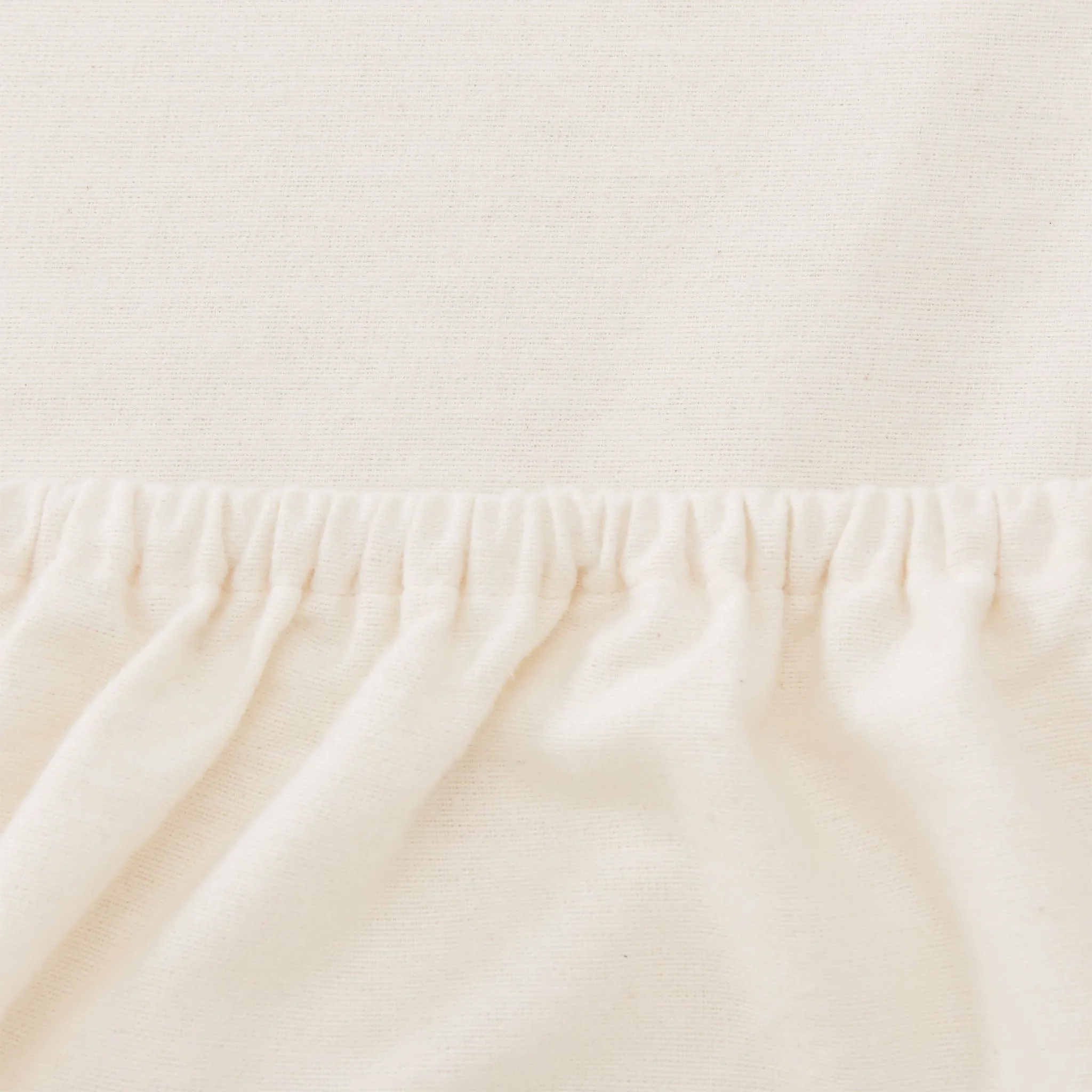 Vilar Flannel Fitted Sheet [Natural white]