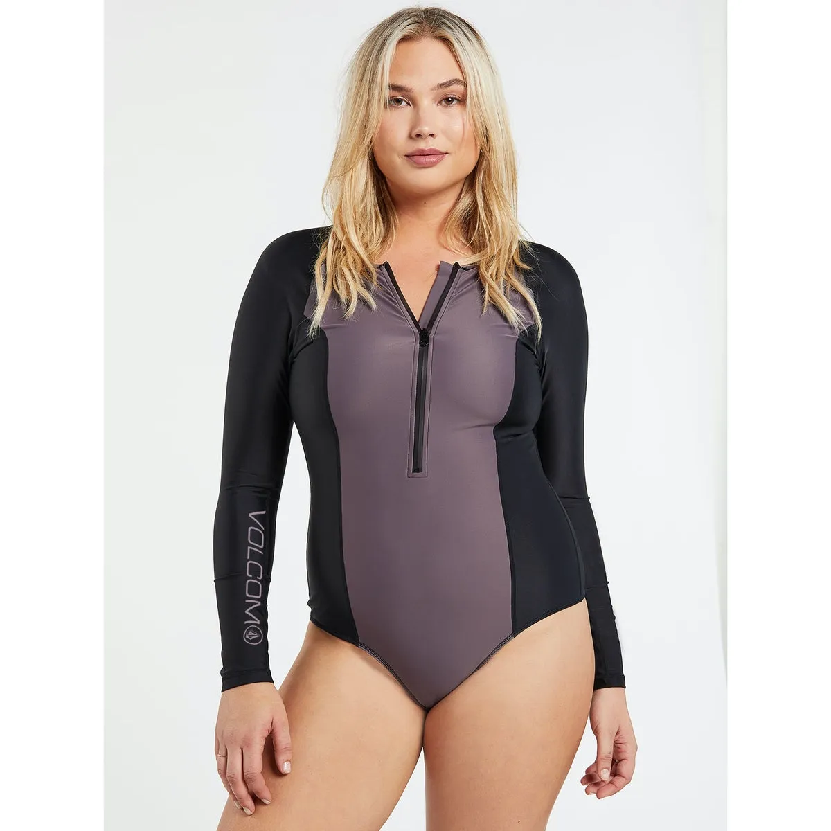 Volcom - Women's Simply Solid Bodysuit - Steel Purple