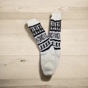 White Alpaca Wool Socks