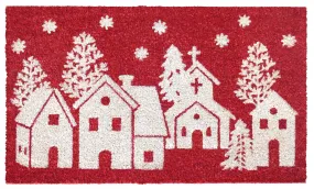 White Winter Homes Doormat