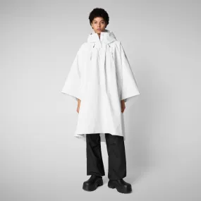 Woman's hooded cape Kira in white