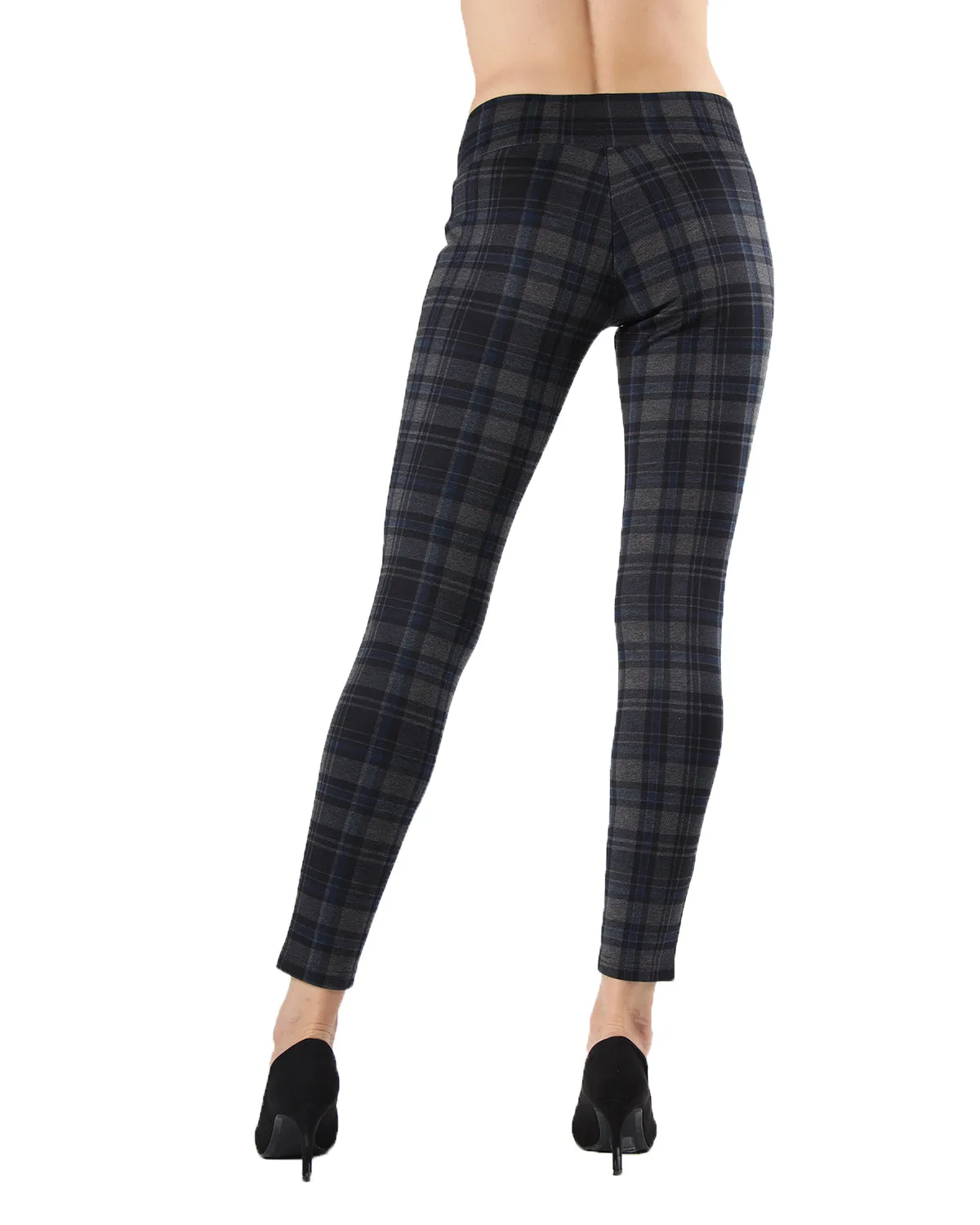 Women's Geo Plaid Shaping Leggings