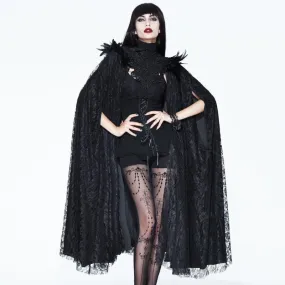 Women's Vintage Goth Lace Cape