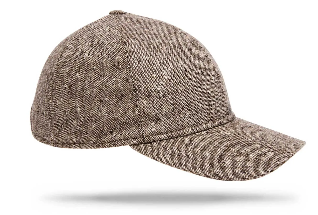 Wool Baseball Cap - Brown Speckle - W