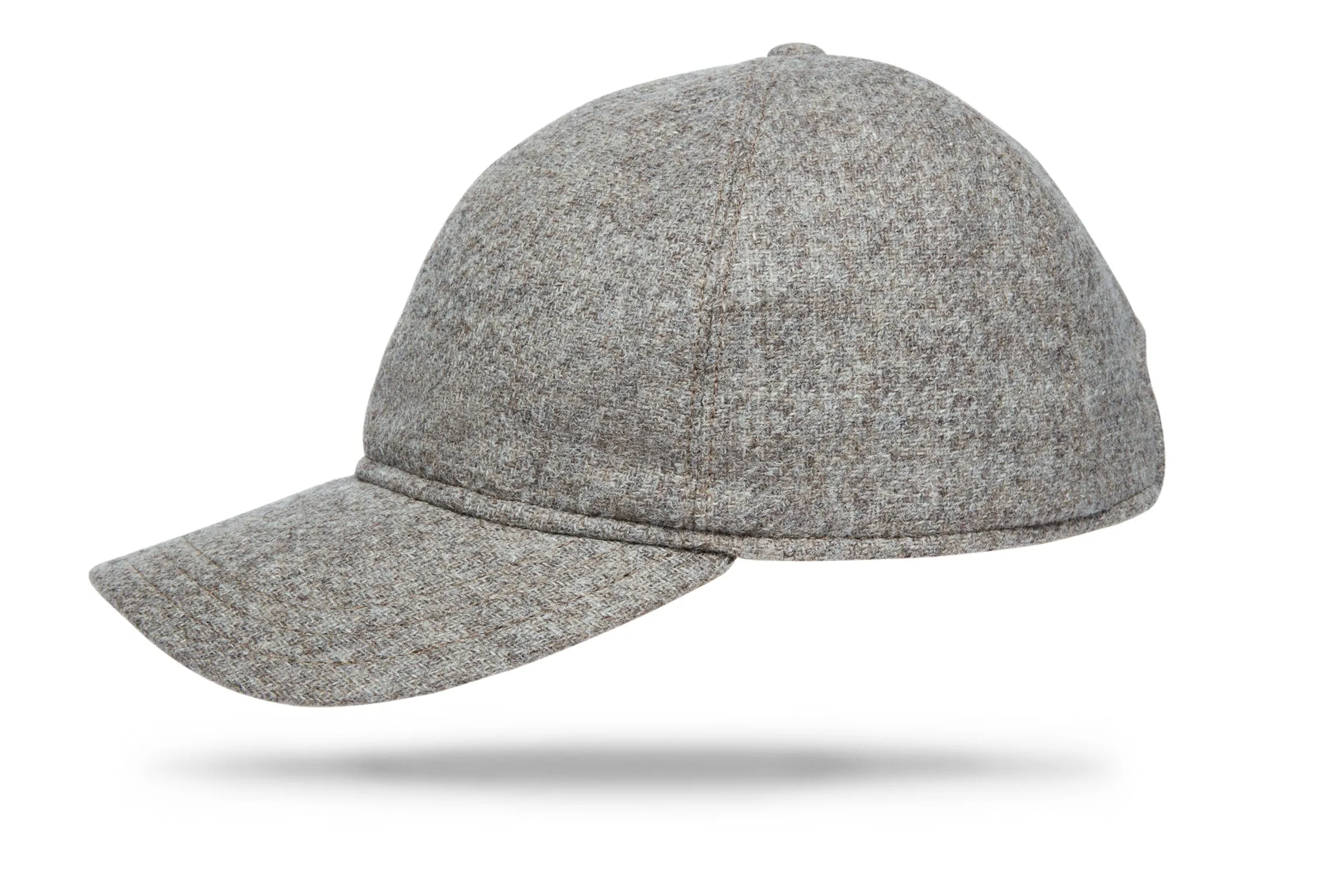 Wool Baseball Cap - Grey