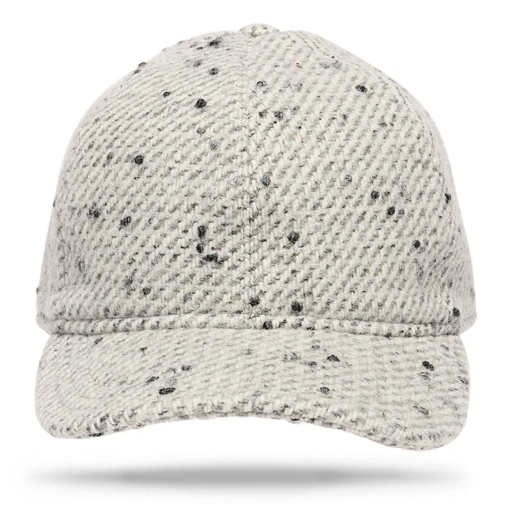 Wool Baseball Cap- Snow Speckle